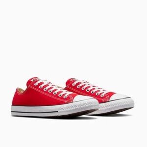 Converse Chuck‎ Taylor All Star Low Top Shoes Sneakers Red Sz Men's 9 Women's 11